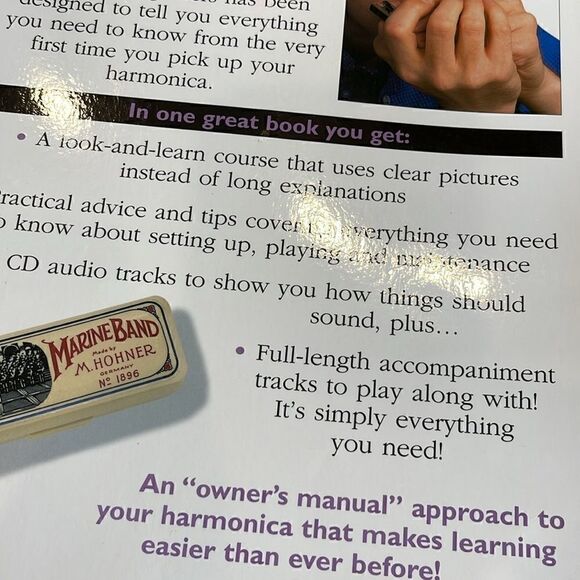 Hal Leonard Corp - Absolute Beginners Harmonica - Book/Online Audio - Picture 4 of 4